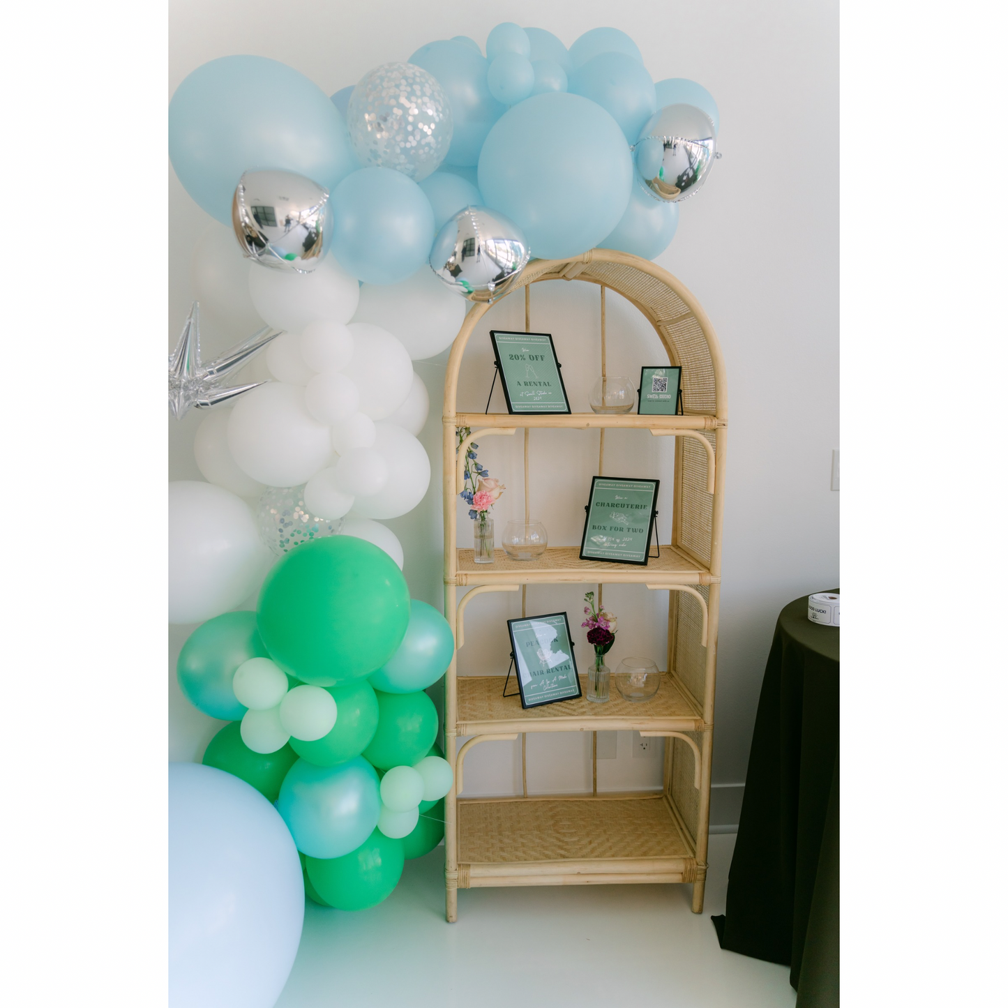 Bamboo & Cane Etagere