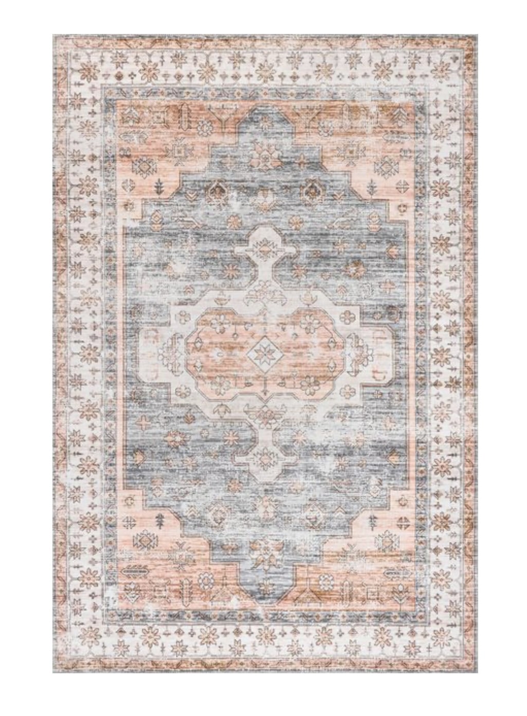 Blue & Pink Boho Rug