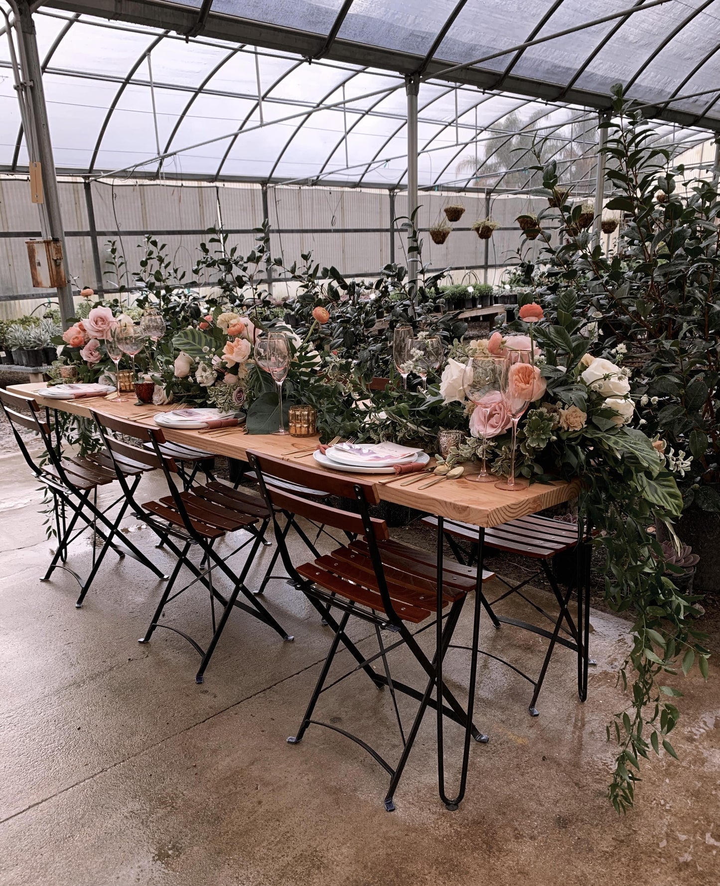 Rustic Hairpin Table