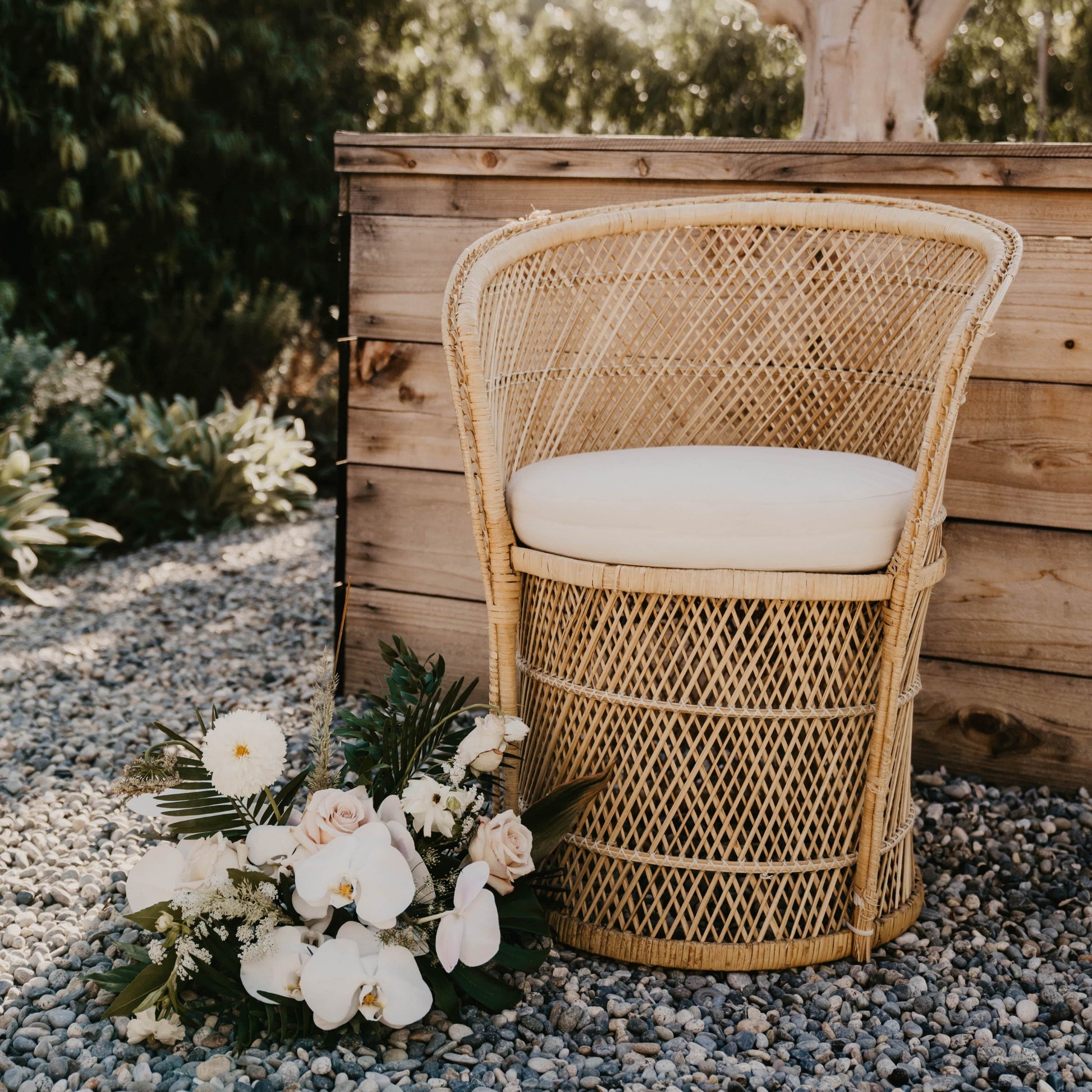 Vintage Rattan Bucket Chair