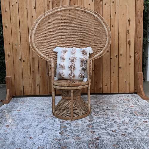 Light Blue & Pink Area Rug