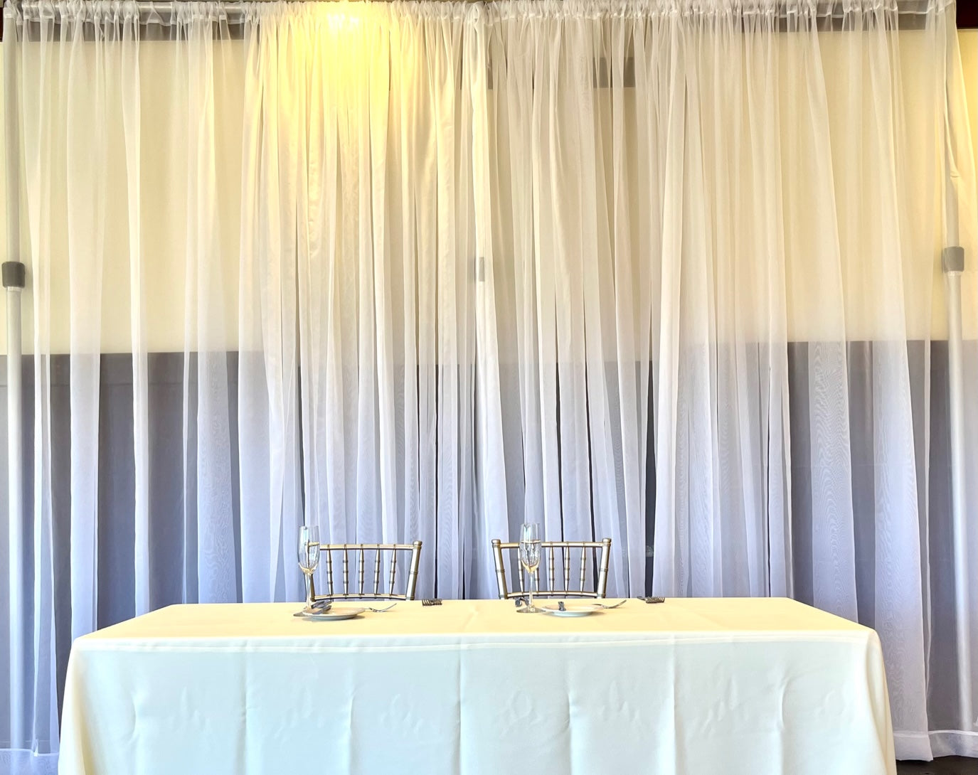 White Sheer Drapes