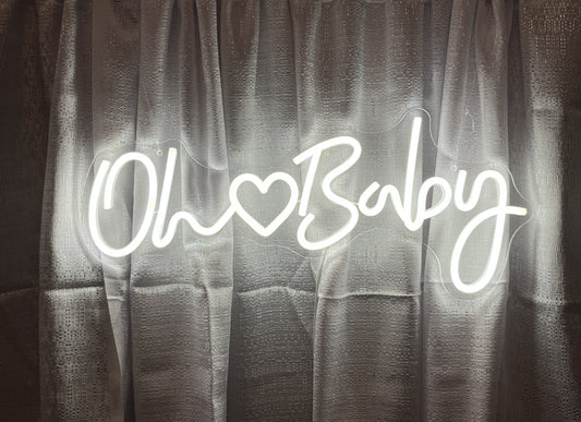 Neon Oh Baby Sign